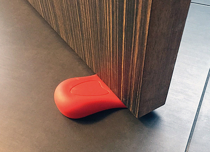Deurstopper - Arte Viva Finger Alert Door Stopper - 12 x 9 cm - rood - per stuk