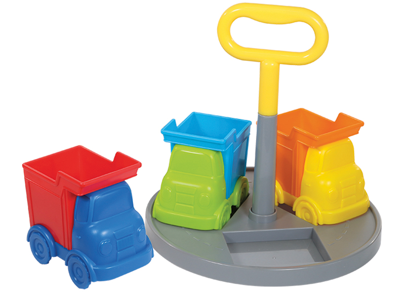 Opbergpotjes - Learning Resources Create-a-Space Kiddy Centre Trucks! - trucks - set van 5 assorti