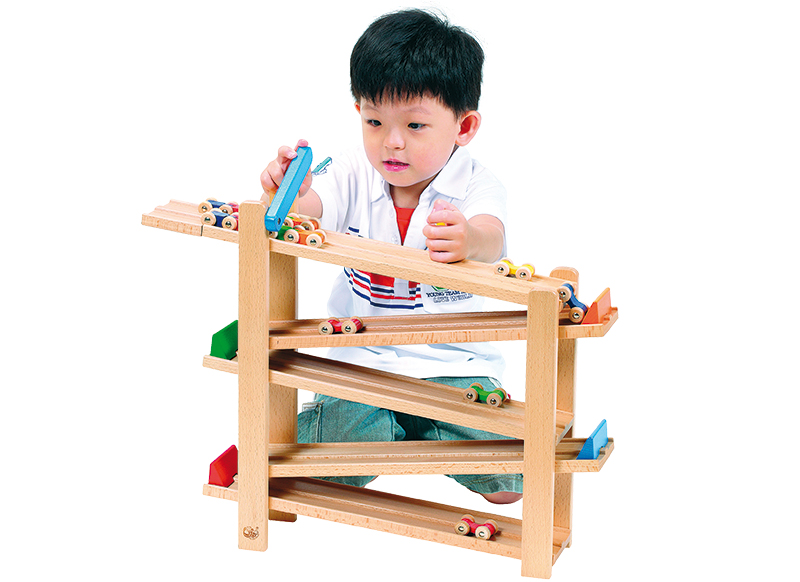 Voertuigen - autobaan - Gogo Toys - hout - per set