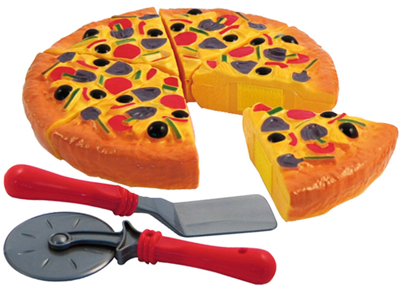 Voedingsset - imitatievoeding - pizza - plastic - per set