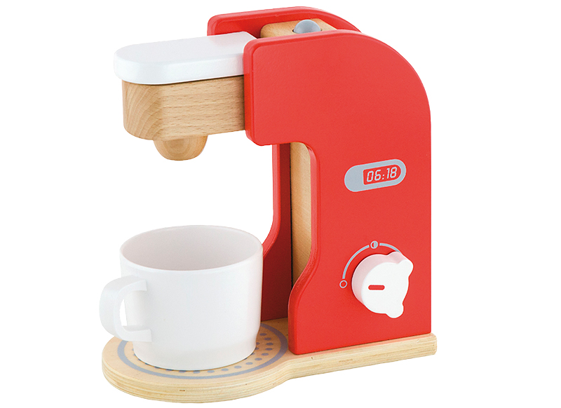 Kookset - eetset - koffiemachine - hout - keuken - per stuk