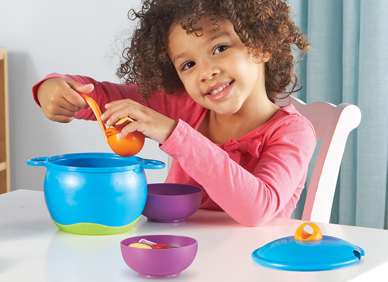 Speelgoed - imitatievoeding - Learning Resources New Sprouts Soup's On! - eetset - soep - per set