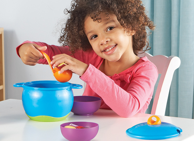 Speelgoed - imitatievoeding - Learning Resources New Sprouts Soup's On! - eetset - soep - per set