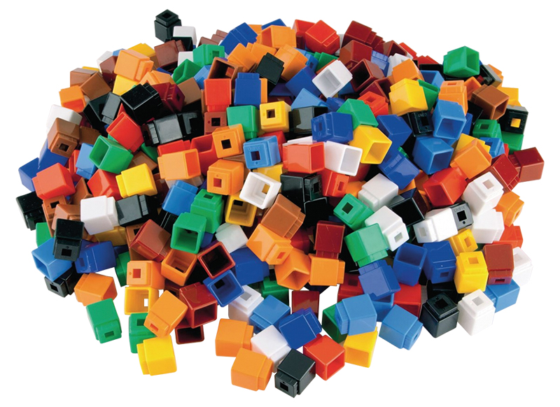 Rekenblokjes - rekenen - Unifix - set van 100 assorti