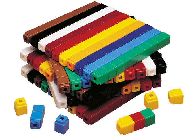 Rekenen - Unifix - rekenblok - assortiment van 100 (10 kleuren)