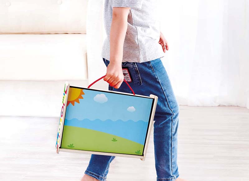 Kleur en vorm - Hape - magnetische portretten - per spel