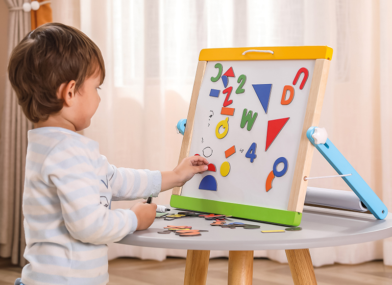 Bord - magneetbord - whiteboard - krijtbord - Viga - 51 x 42 x 3 cm - per set