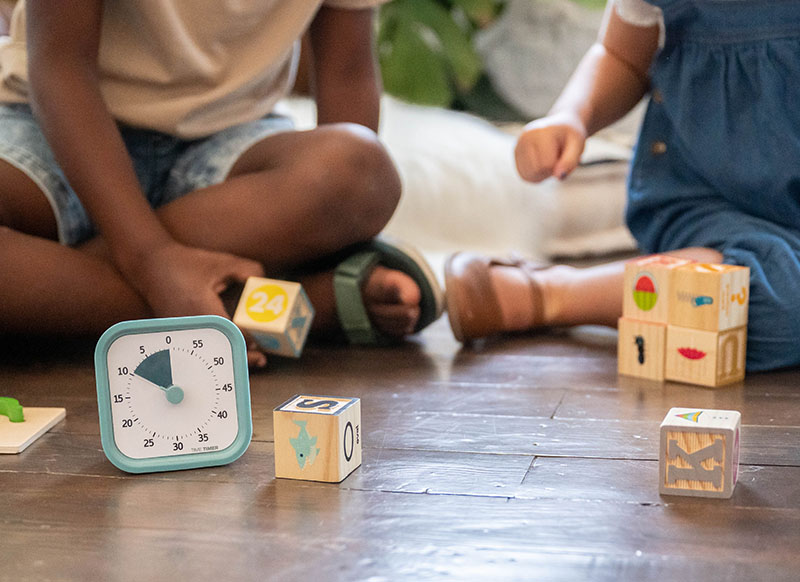 Timer - Time Timer MOD Home Edition - 9 cm - blauw - per stuk