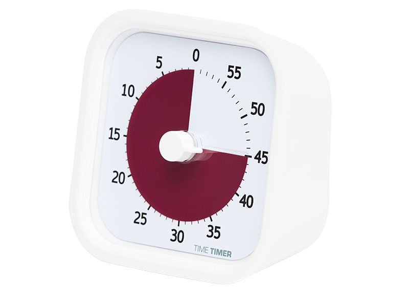Timer - Time Timer MOD Home Edition - 9 cm - wit - per stuk
