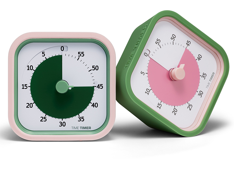 Timer - Time Timer MOD Home Edition - hoes - roze/groen - set van 2