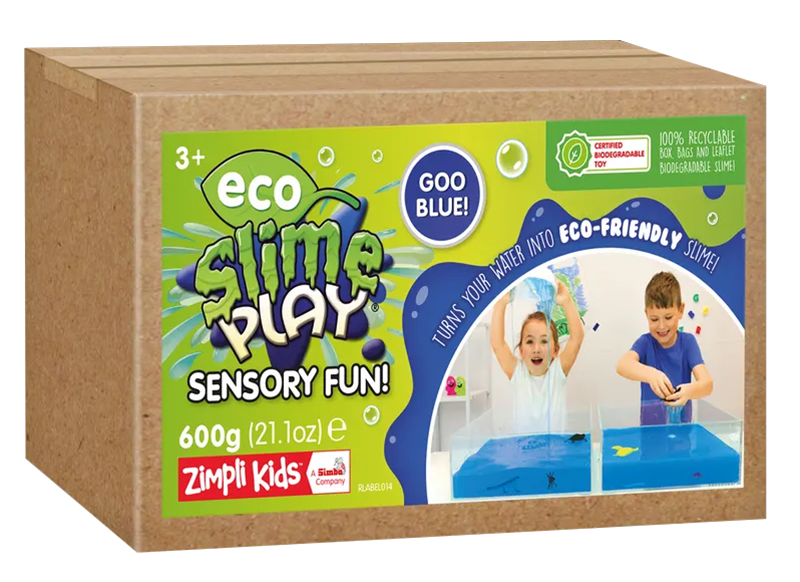 Sensorisch - Zimpli Kids Slime Play Sensory Fun! - rood, groen en blauw - slijm - set van 12