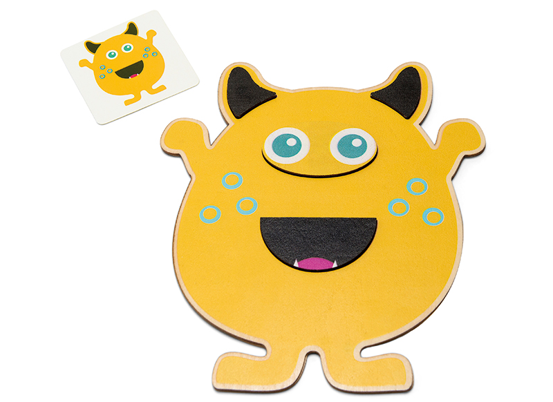 Spel - Monster Twins - hout - per spel