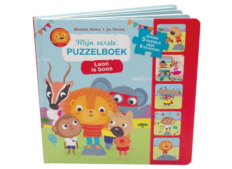 Boek - puzzelboek - leon is boos - per stuk