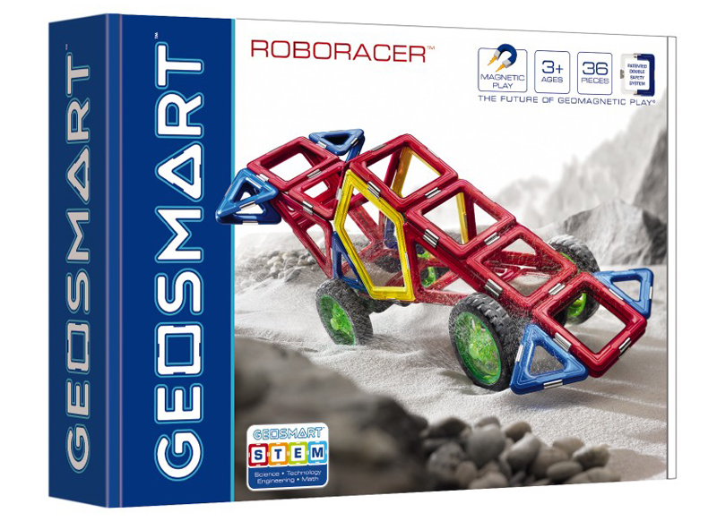 Bouwset - Geosmart Geowheels Roboracer - magnetisch - set van 36