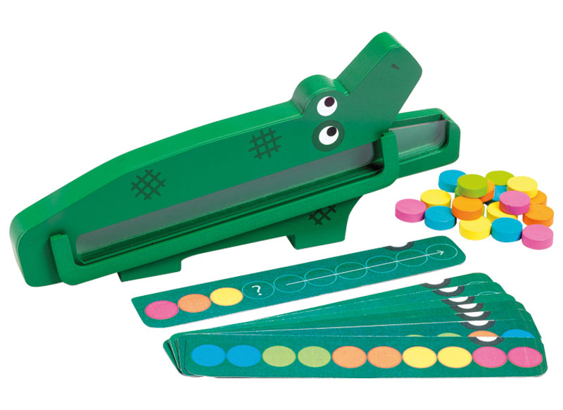 Spel - Spel - kleur en vorm - Djeco Crococroc - kleur - nabootsen - patronen - hout - per spel