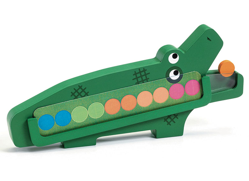 Spel - Spel - kleur en vorm - Djeco Crococroc - kleur - nabootsen - patronen - hout - per spel