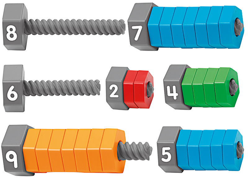 Telspel - Lakeshore Learning - Nuts About Counting! - schroeven - per spel