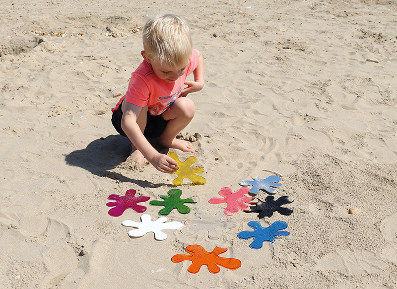 Snoezelmateriaal - commotion education - visueel - splats - set van 10