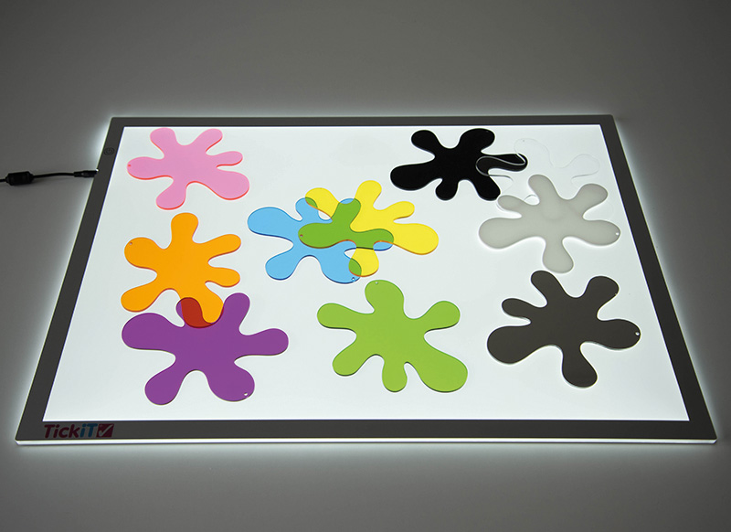 Snoezelmateriaal - commotion education - visueel - splats - set van 10