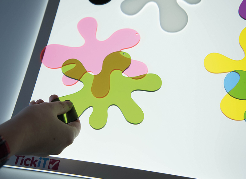 Snoezelmateriaal - commotion education - visueel - splats - set van 10