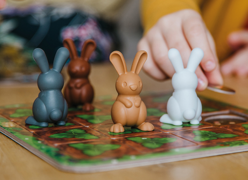 Denkspel - SmartGames Grabbit - geheugenspel met konijnen - per spel