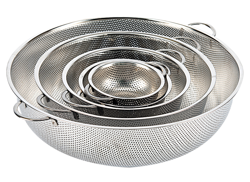 Buitenspeelgoed - Zand-en water - metalen zeven - set van 5
