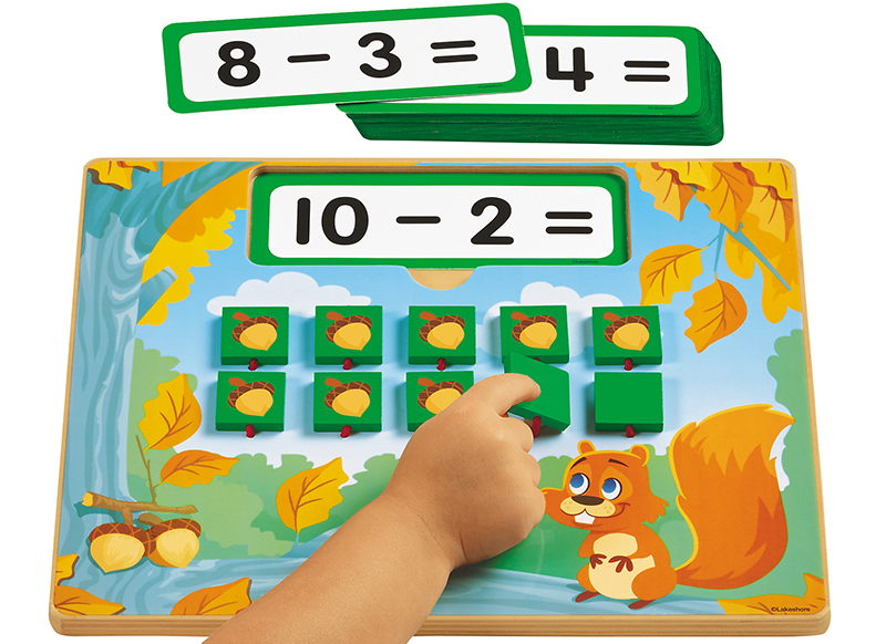 Rekenspel - telspel - Lakeshore Learning - Addition Flip & Solve Board - rekenen - per spel
