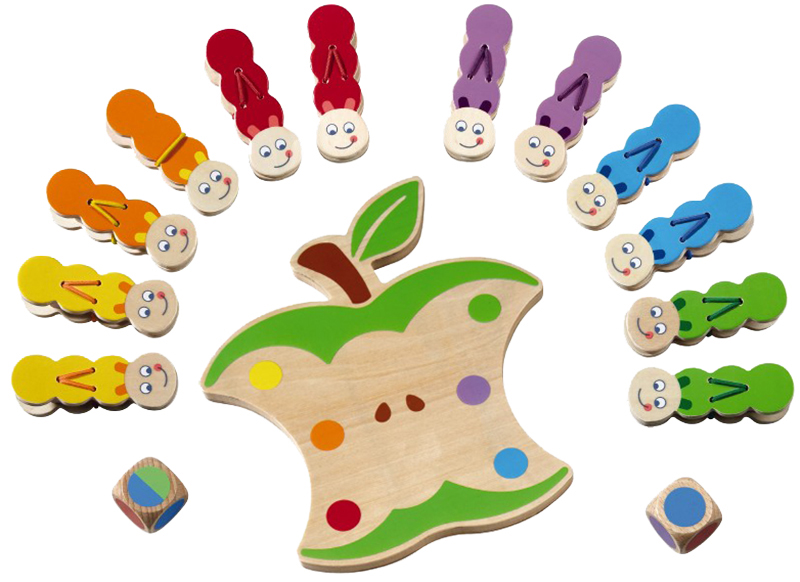 Handvaardigheid - spel - hongerige rupsenspel - Haba education