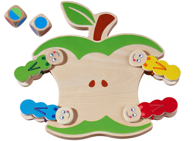 Handvaardigheid - spel - hongerige rupsenspel - Haba education