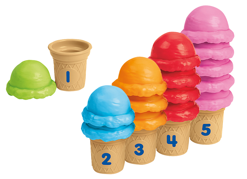 Telspel - Lakeshore Learning - Counting Cones - ijsjes - per spel