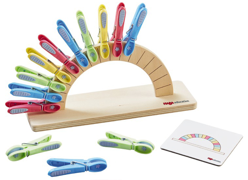 Handvaardigheid - spel - geo wasspeldenspel - Haba education