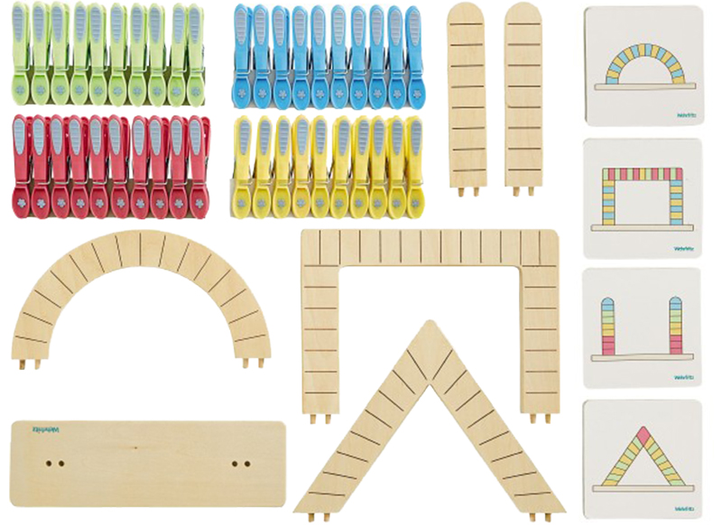 Handvaardigheid - spel - geo wasspeldenspel - Haba education