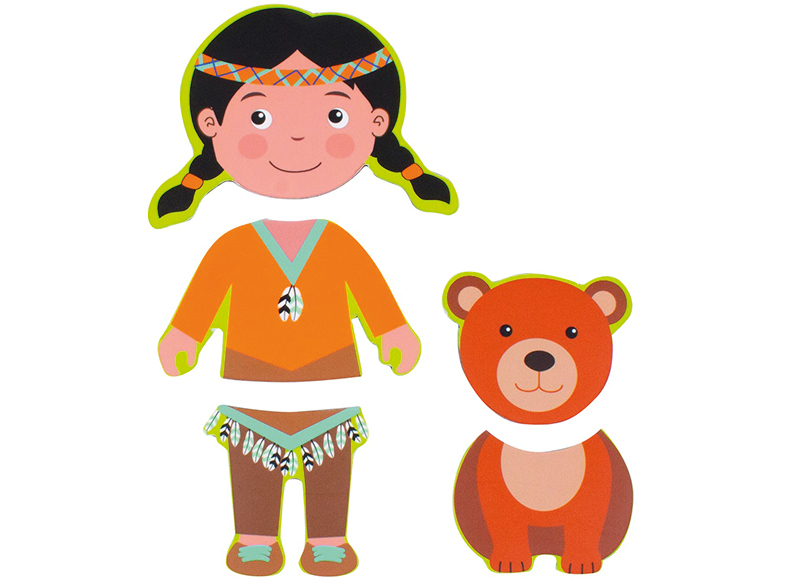 Wereldoriëntatie - beleduc - magnetische kinderen van de wereld