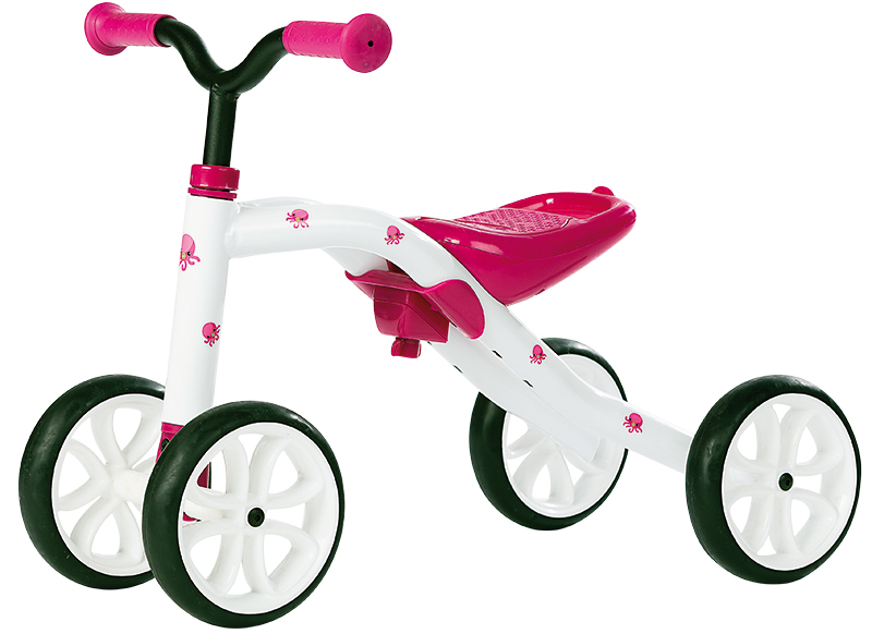 Fietsen - loopfietsen - Chillafish Quadie - roze - per stuk