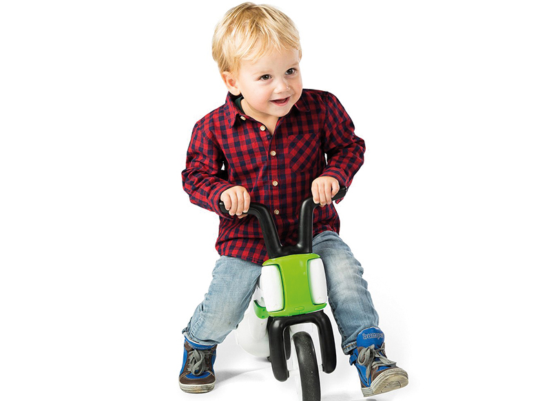 Fiets - loopfiets - bunzi - chillafish - per stuk - verkrijgbaar in blauw, groen, roze