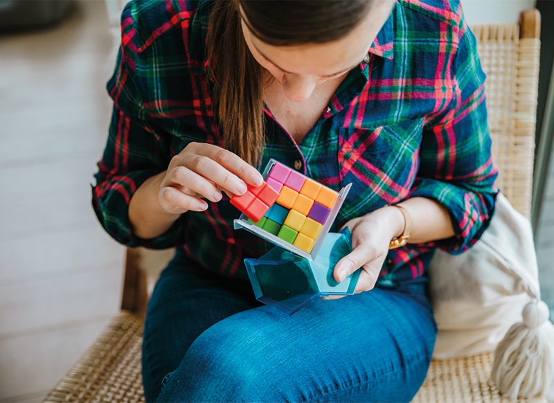 Denkspel - SmartGames Cubiq - tetris - per spel