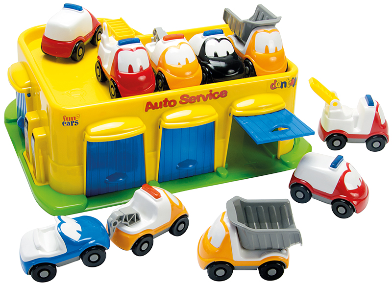 Voertuigen - Dantoy Fun Cars - garage - per set