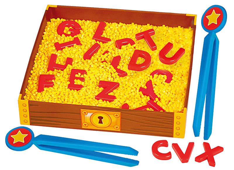 Spel - grijpspel - letters - alfabet - Lakeshore Learning - Find the Letter Activity Center - grijpletters - per spel