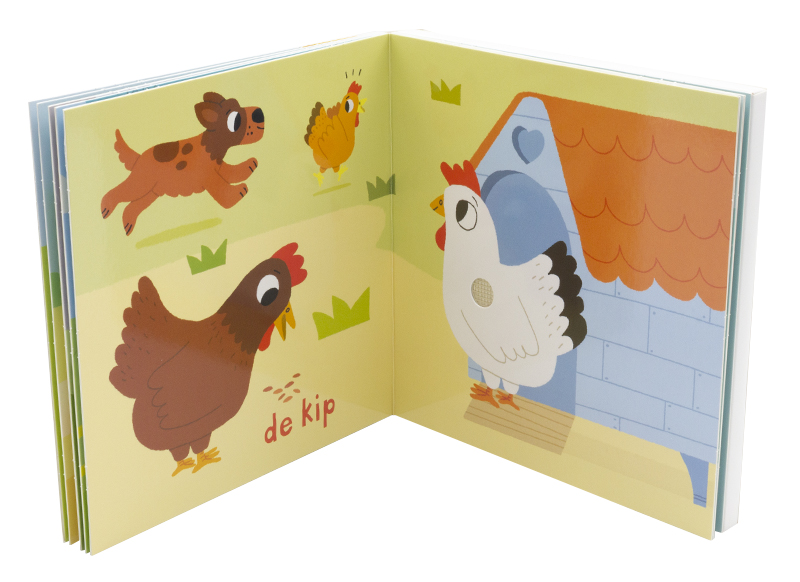 Boek - geluidenboekje - de kinderboerderij - per stuk