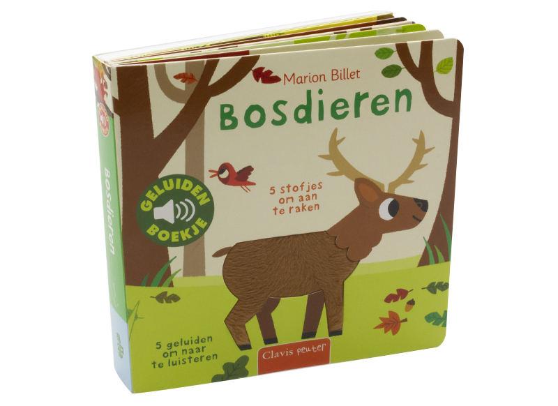 Boek - geluidenboekje - bosdieren - per stuk