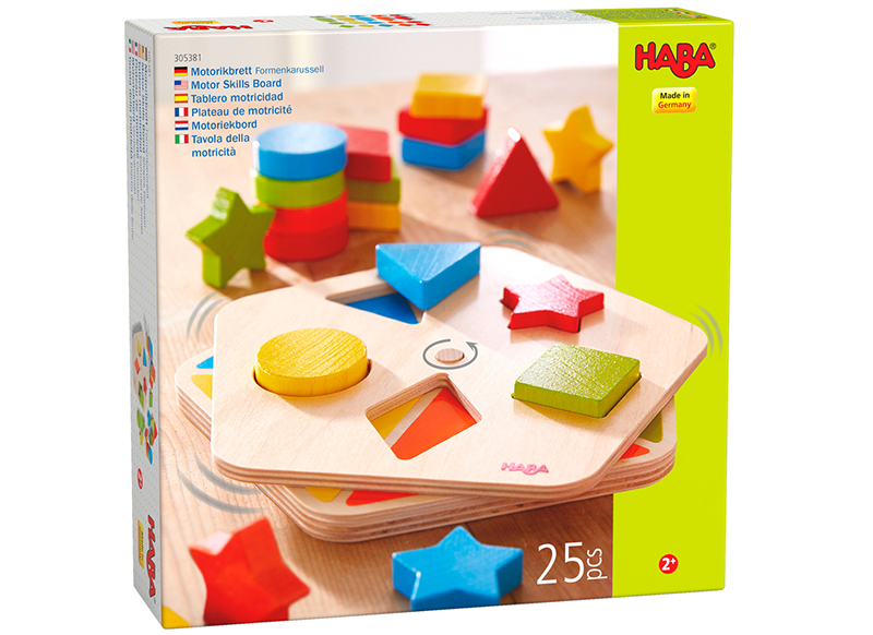 Eerste speelgoed - Haba - vormencarrousel - vorm- en kleurherkenning