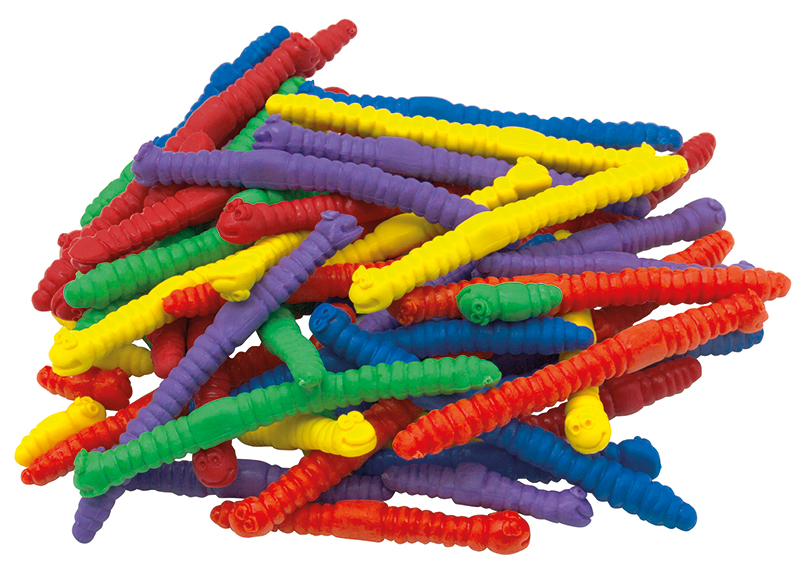Meten - Learning Resources Measuring Worms - meetwormen - set van 72 assorti