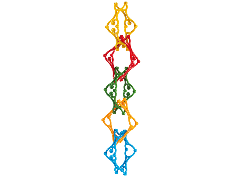 Bouwset - vormen - acrobaten - mannetjes - set van 50 assorti