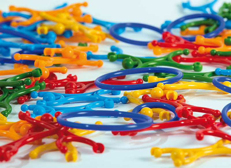 Bouwset - vormen - acrobaten - mannetjes - set van 50 assorti