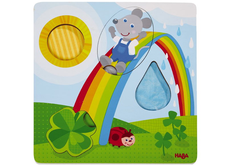 Puzzel - Haba - tactiele puzzel - muis - vormherkenning