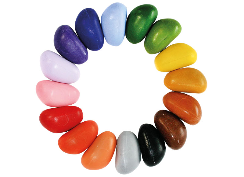 Pre-schrijven - waskrijtjes - crayon rocks - set van 16