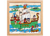 Themapuzzel - Rolf - ridders - piraten - 30 stukjes per puzzel - hout - set van 2 assorti