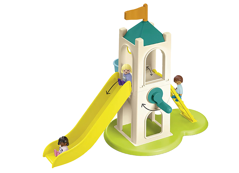 Speelsets - PLAYMOBIL Junior 71703 Avonturentoren met ijscobooth - set van 18