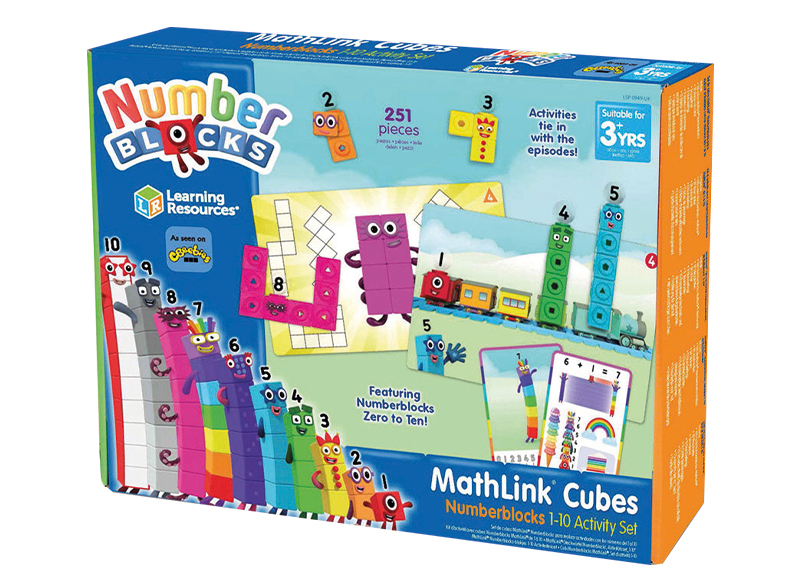 Spel - rekenspel - Learning Resources MathLink Cubes Numberblocks 110 Activity Set - rekenblokken - activiteitenset 1-10 - per spel