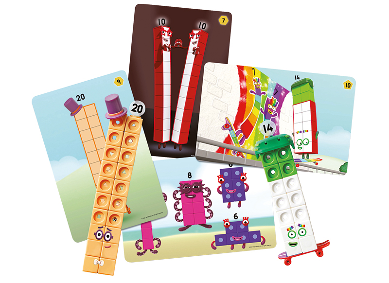 Rekenspel - Learning Resources - Mathlink Cubes - rekenblokken - activiteitenset 11-20 - per spel